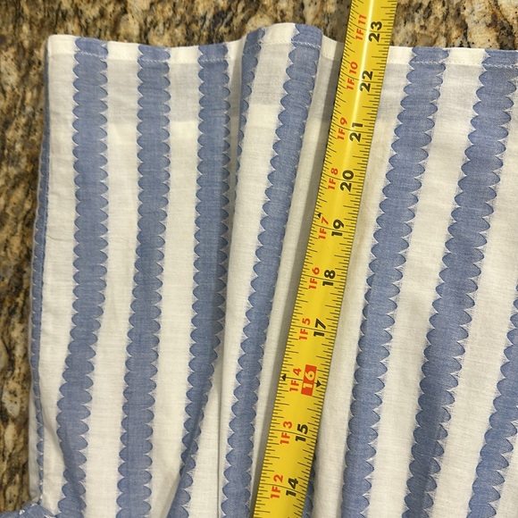 Emerson Fry Organic Cotton Striped Fluttery Sleeve Top Blouse Size M - Picture 10 of 10